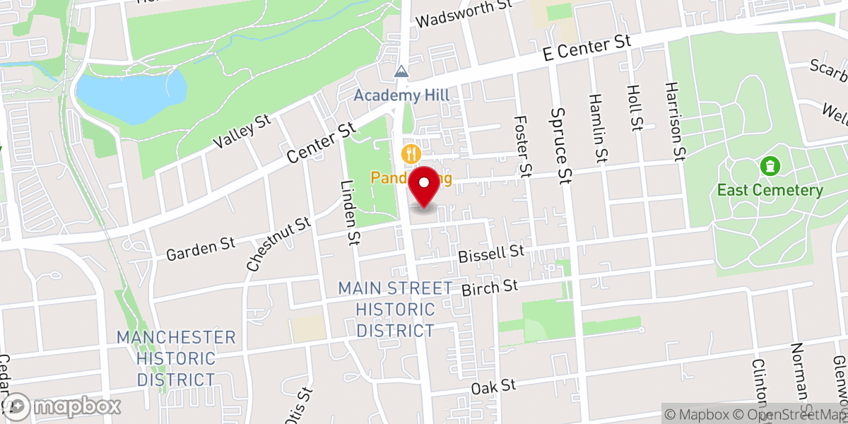 Map showing location of The Salvation Army of Manchester, Connecticut