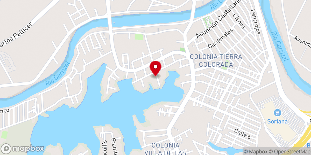 Map showing location of Iglesia Nacional Presbiteriana San Pablo