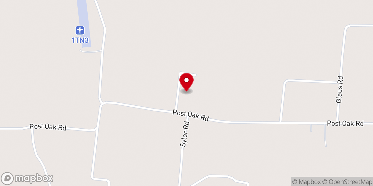 Map showing location of Burning Bush Church