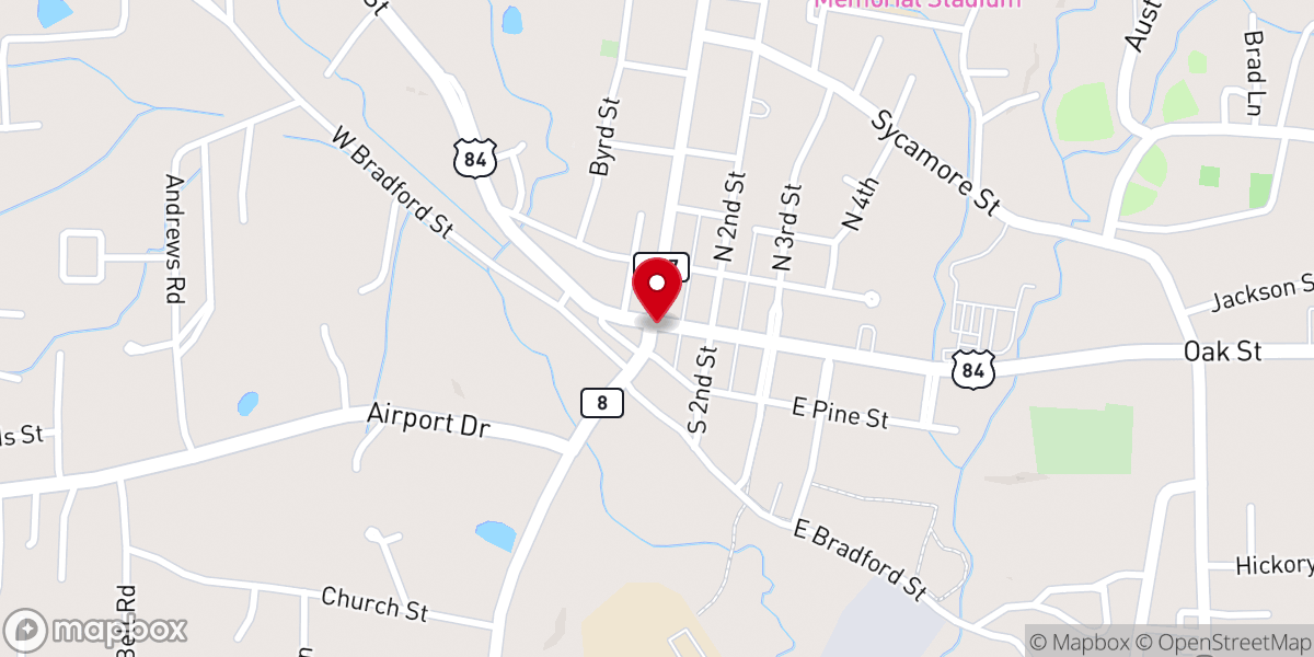 Map showing location of LaSalle Investigations