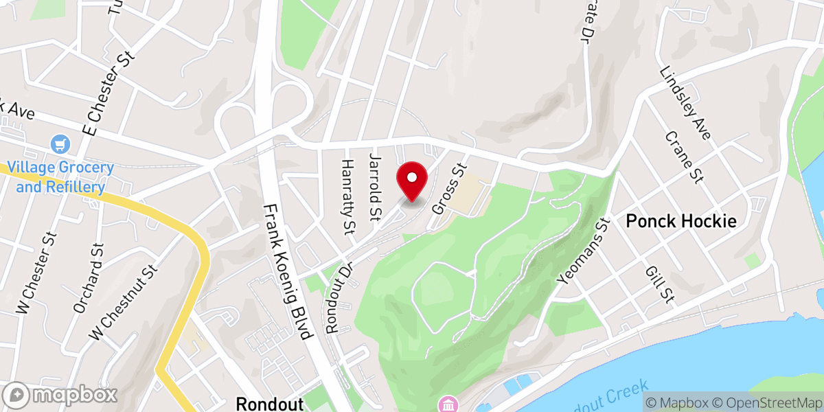 Map showing location of Iglesia Evangélica Amigos