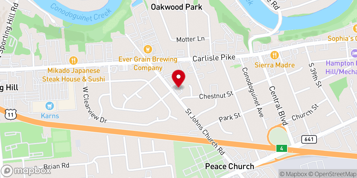Map showing location of Valley Pediatric Dentistry