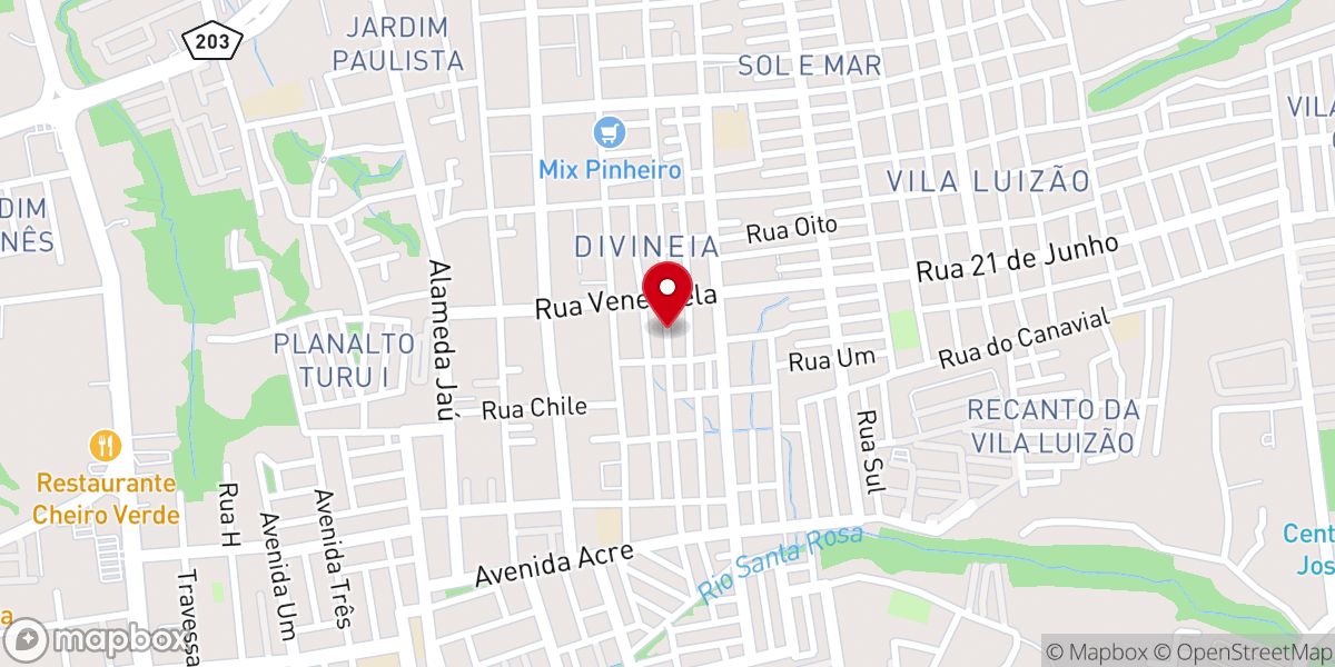 Map showing location of Igreja Pentecostal Kerigma – Olho D’água