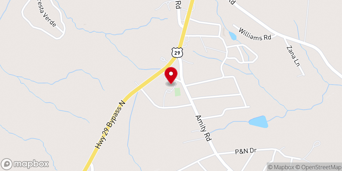 Map showing location of Eureka Baptist Church