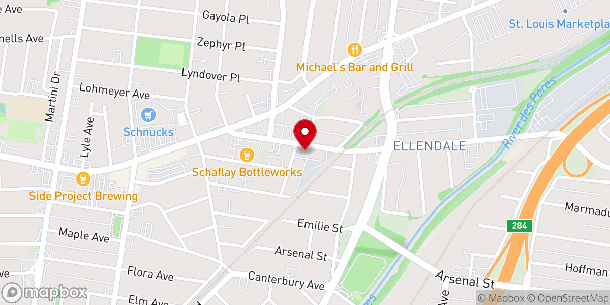 Map showing location of Maplewood Bible Chapel
