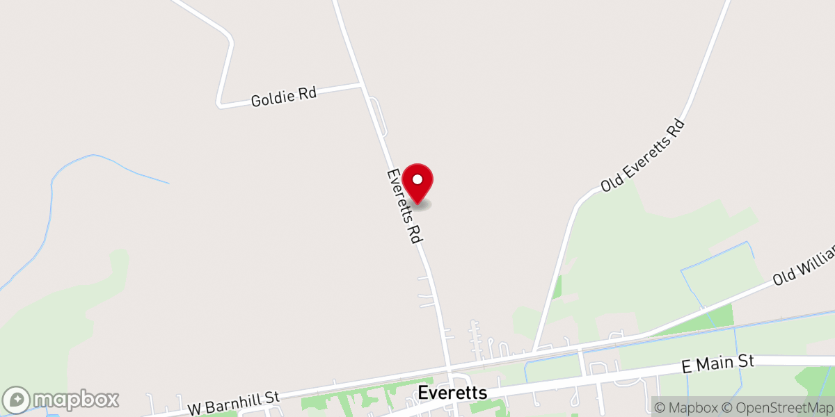 Map showing location of Lily of the Valley Church