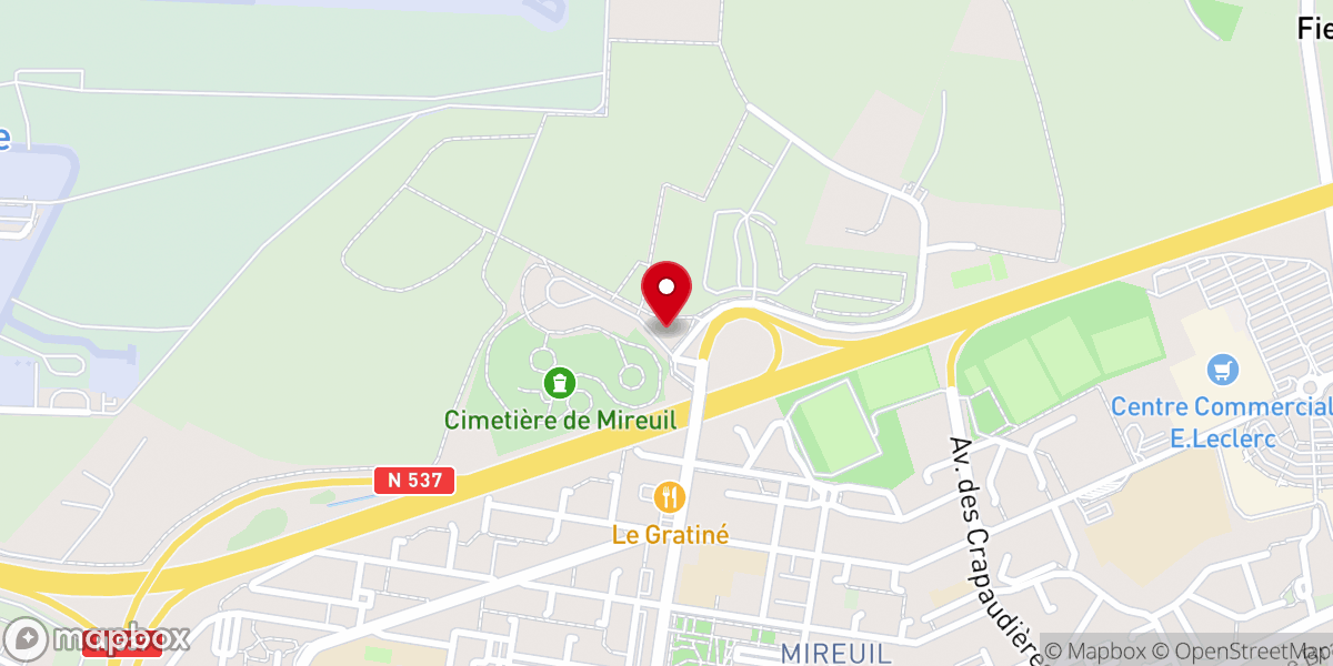 Map showing location of Église évangélique Vie et Lumière