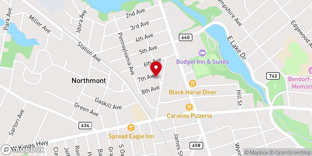 Map showing location of Christ Apostolic Temple