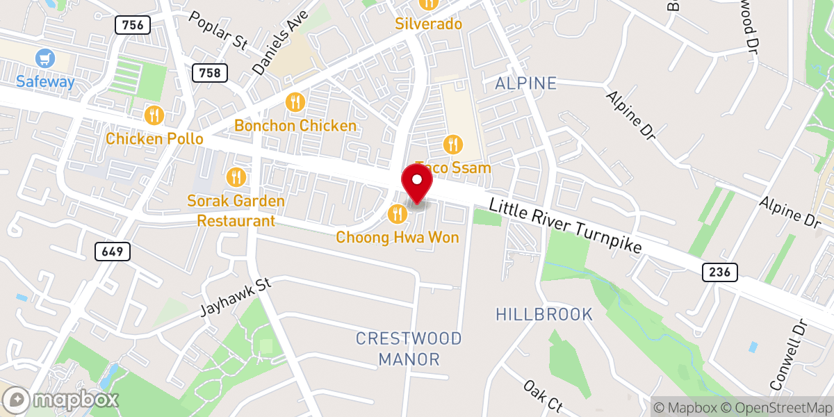 Map showing location of Shilla Bakery & Cafe - Annandale
