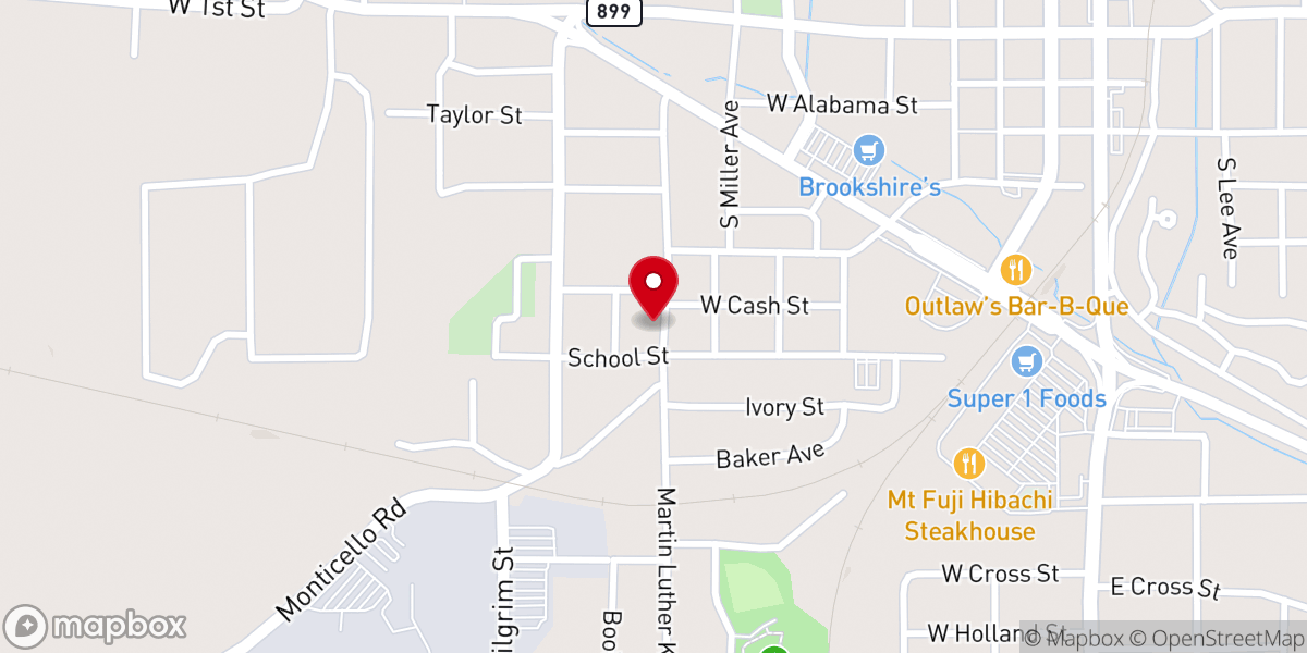 Map showing location of Mt Gilmore Church