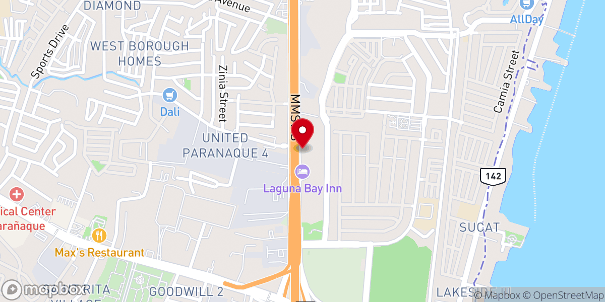 Map showing location of Village Baptist Church