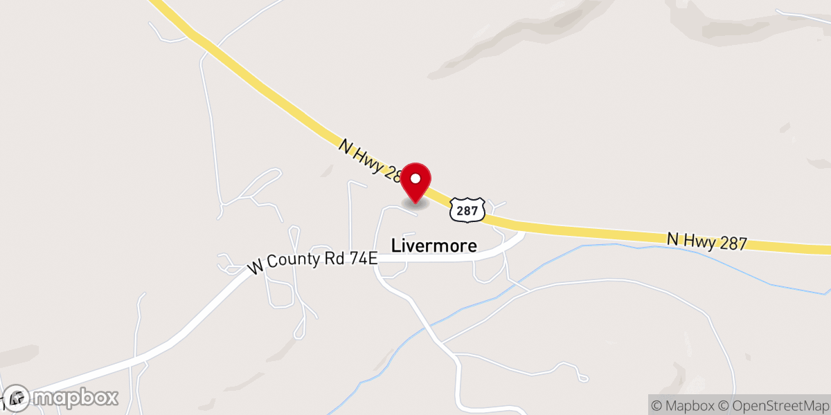 Map showing location of Livermore Community Church