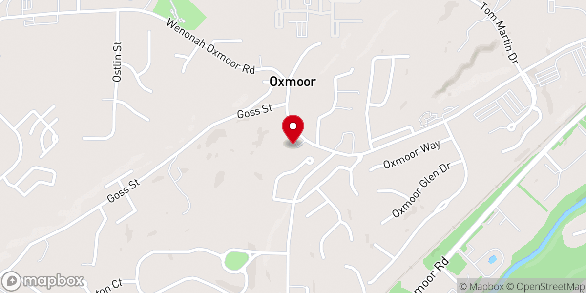 Map showing location of Shady Grove Baptist Church