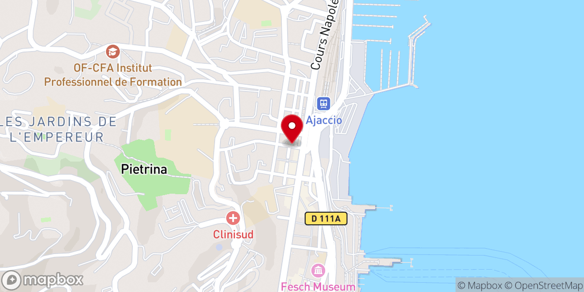 Map showing location of Eglise de Jésus-Christ