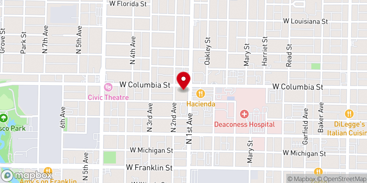Map showing location of All Saints Parish St. Anthony Church Campus