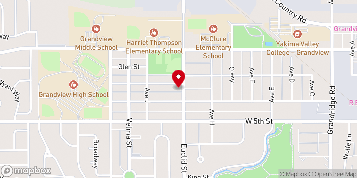 Map showing location of Immanuel Lutheran Church