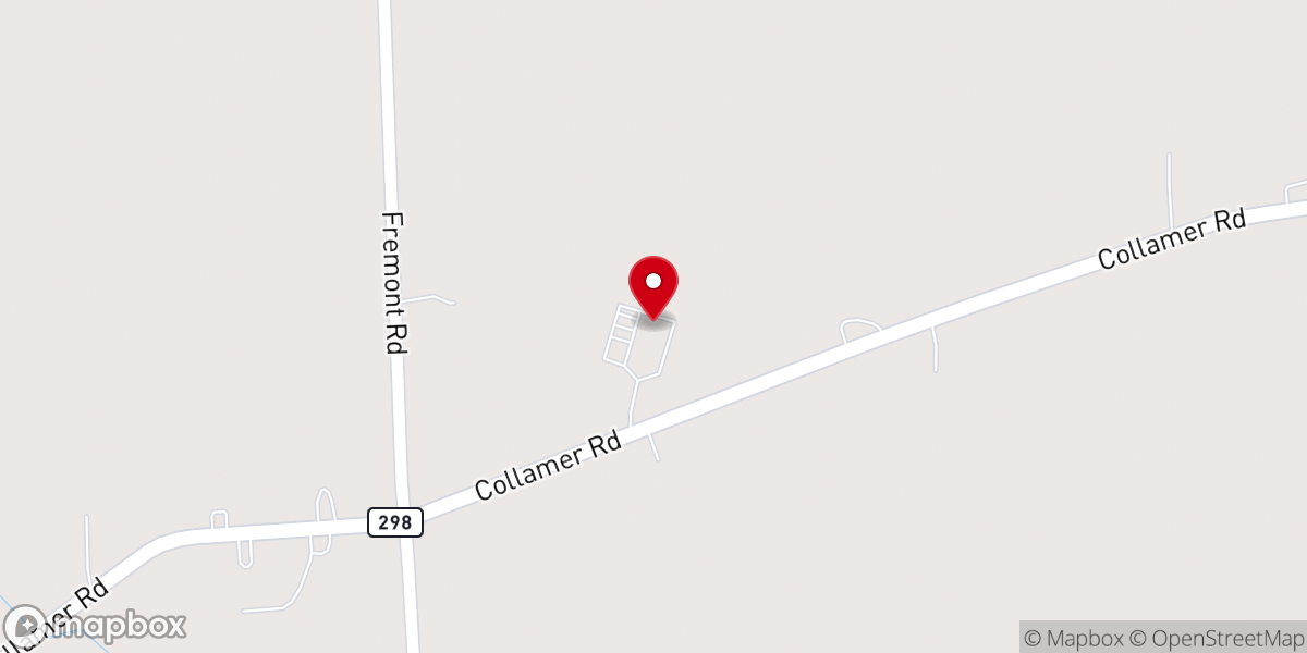 Map showing location of Life Church