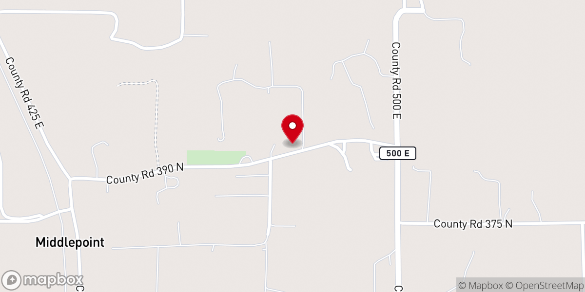 Map showing location of Village Cumberland Presbyterian Church