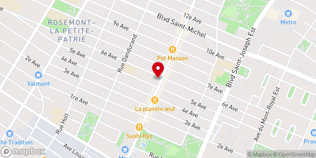 Map showing location of Holy Spirit of Rosemont Catholic Church