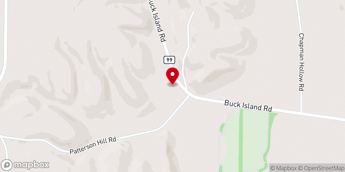 Map showing location of Salem Spring Church