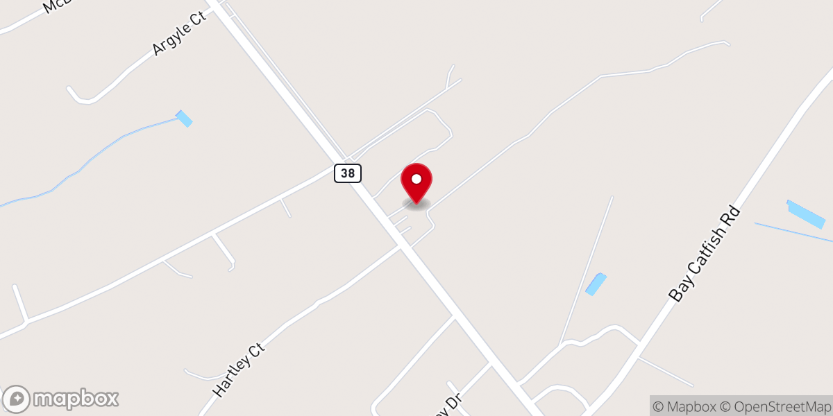 Map showing location of Shiloh Chapel