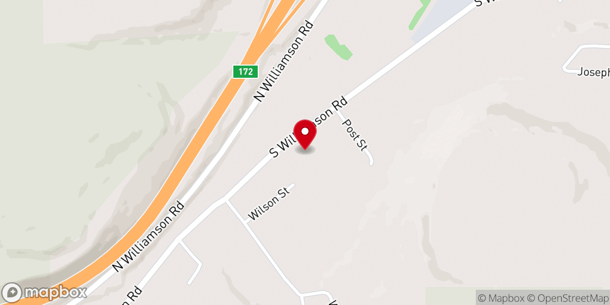 Map showing location of American Legion