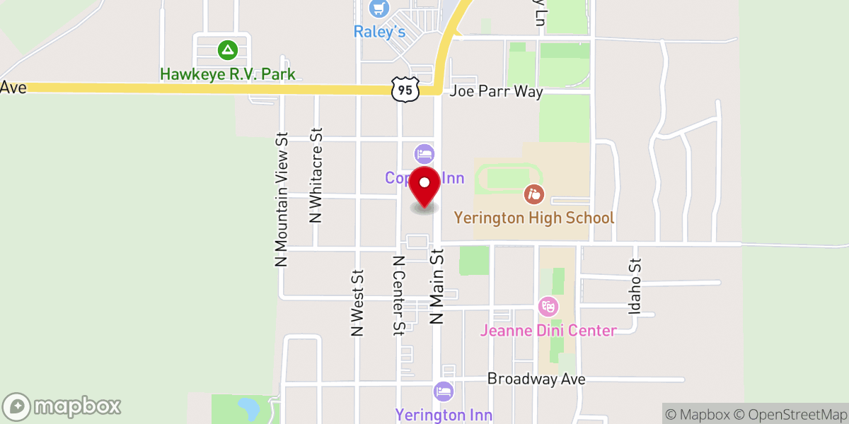 Map showing location of Community United Methodist Church