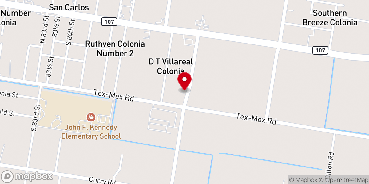 Map showing location of Christian Family Church 1