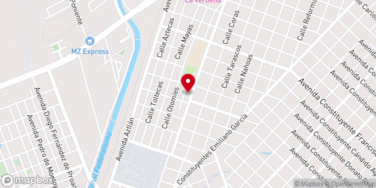Map showing location of Parroquia de San Martín de Porres
