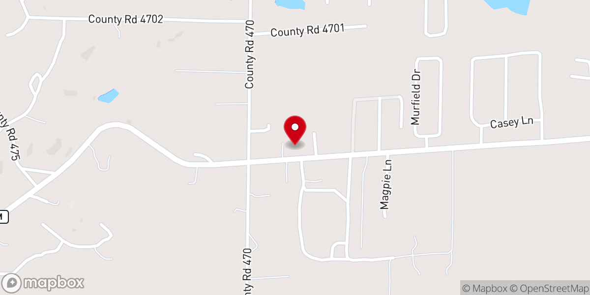 Map showing location of Twin Springs Baptist Church
