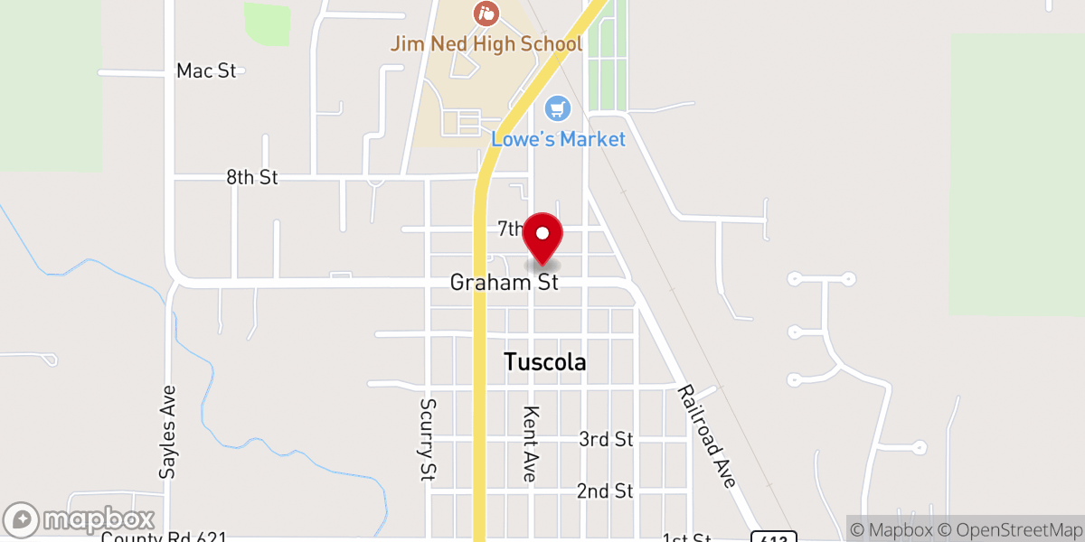 Map showing location of Taylor County Precinct 3 Justice-of-the-Peace Court