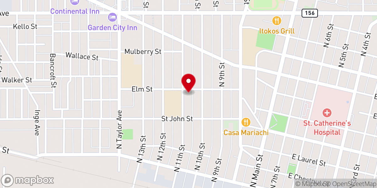 Map showing location of Iglesia Luterana-Resurreccion