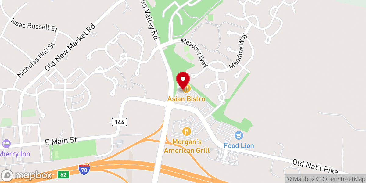 Map showing location of New Market Cleaners