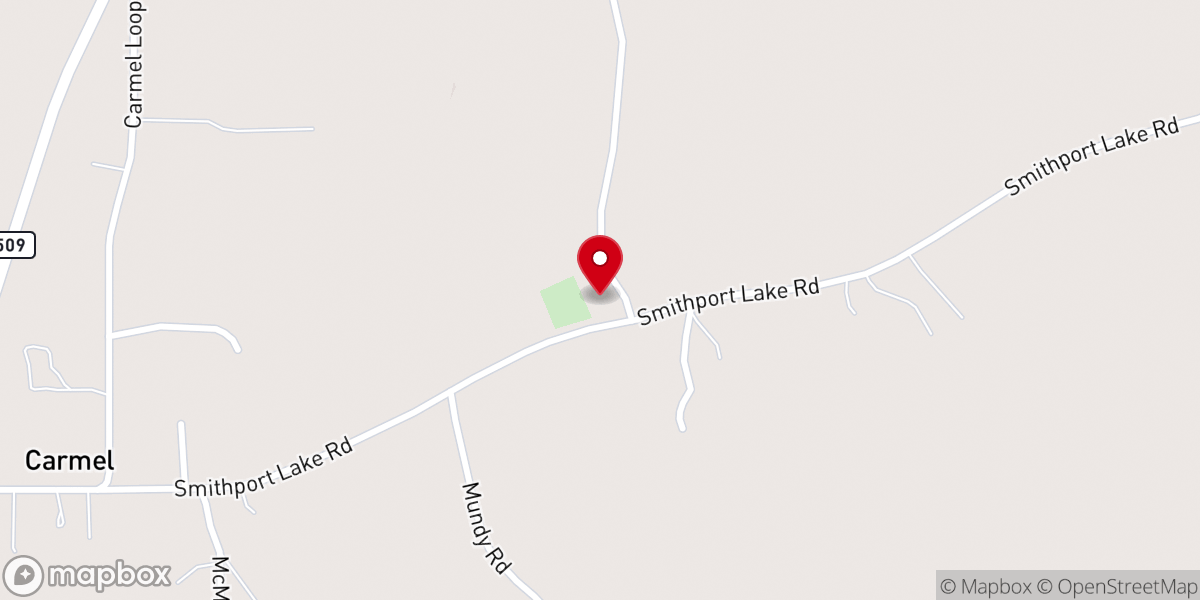 Map showing location of Immaculate Conception Church