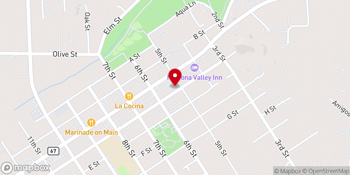 Map showing location of Berean Bible Church