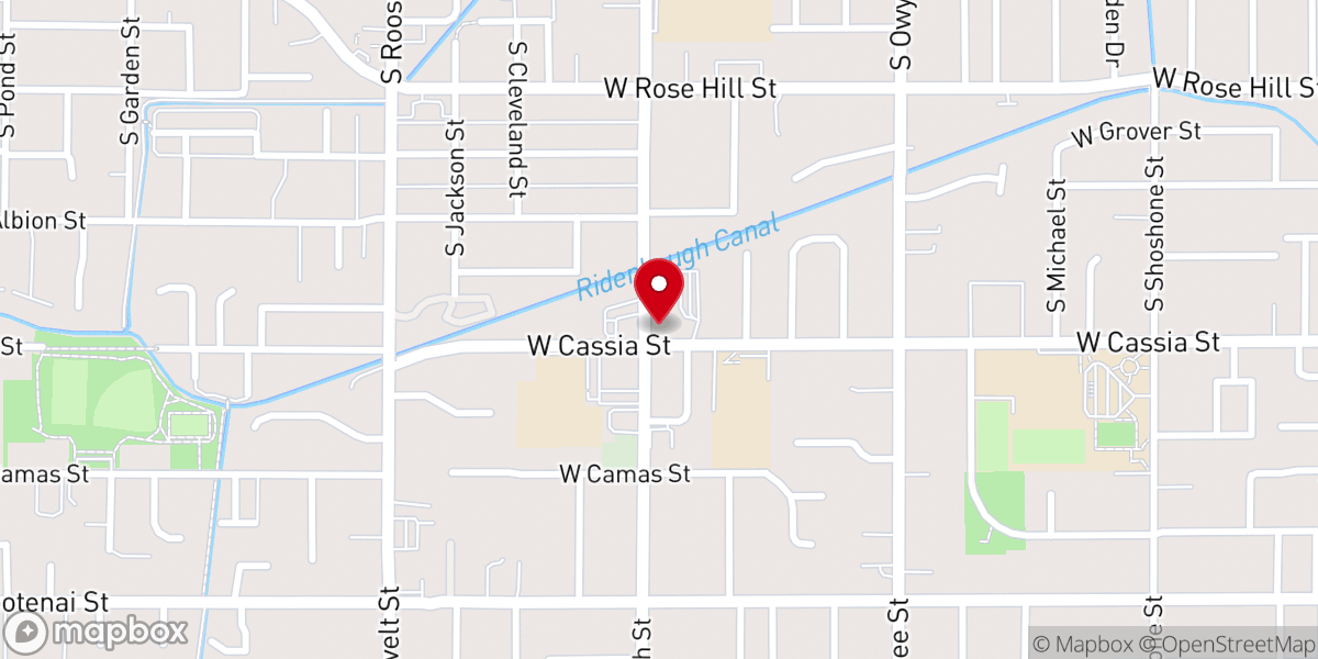 Map showing location of All Saints Episcopal Church
