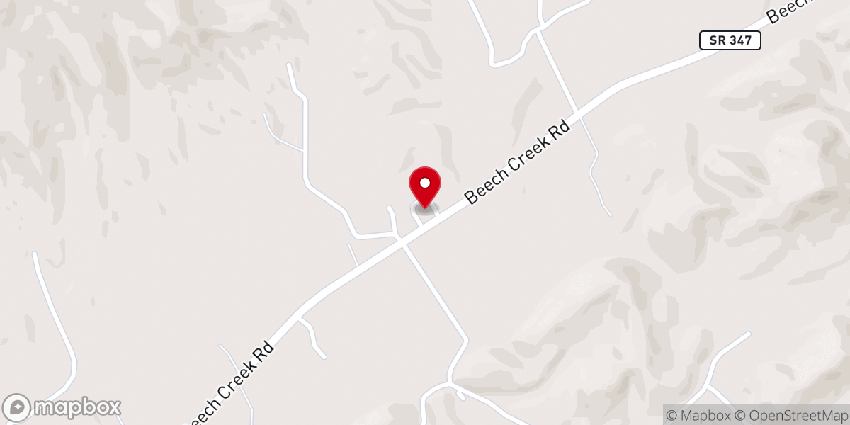 Map showing location of Mt Carmel Free Will Baptist
