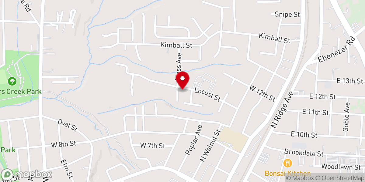 Map showing location of Iglesia Bautista Monte Sinai