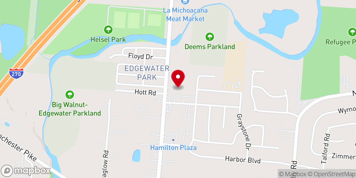 Map showing location of New Beginning Christian Center