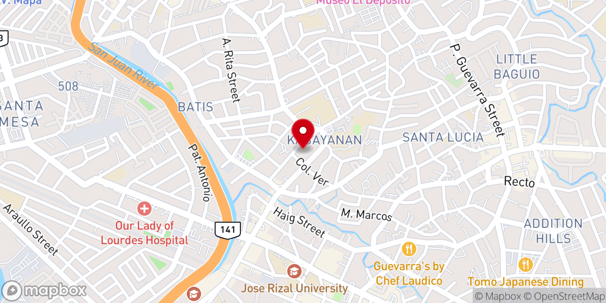 Map showing location of True Jesus Church (TJC) Manila