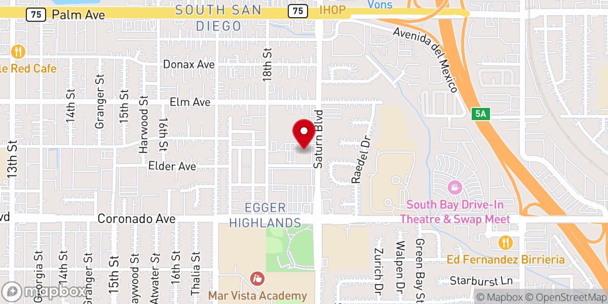 Map showing location of Saint Charles Catholic Church
