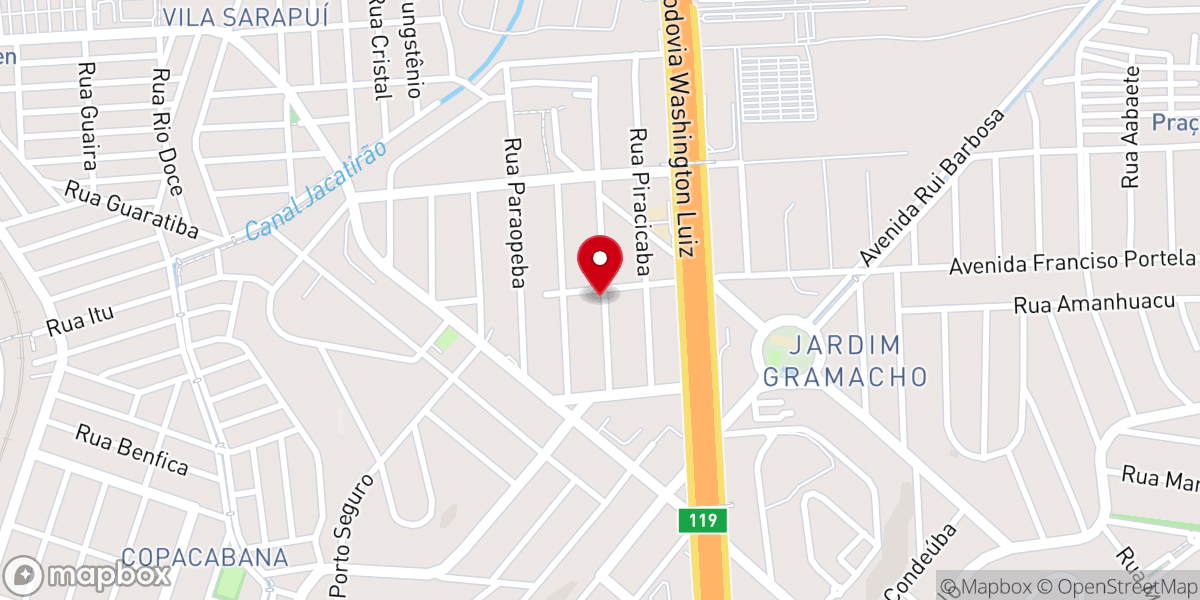 Map showing location of ASSEMBLÉIA DE DEUS EM SARAPUÍ - DUQUE DE CAXIAS RJ