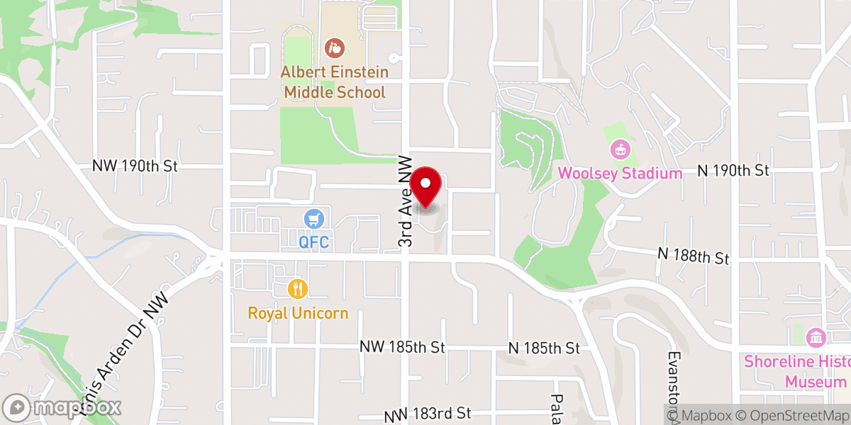 Map showing location of Calvin Presbyterian Church