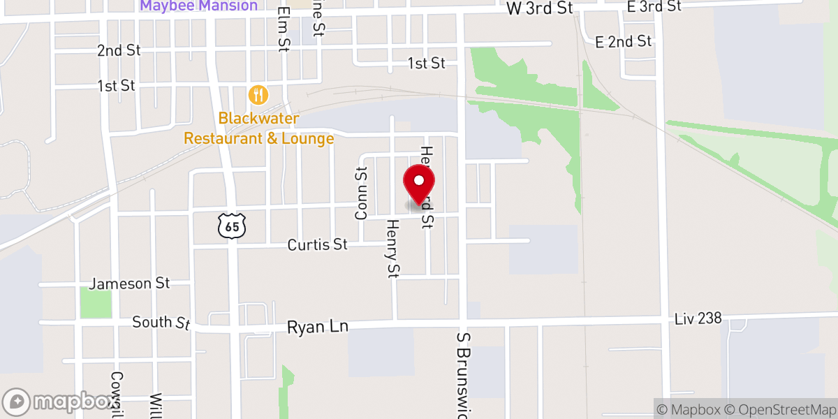 Map showing location of House of Prayer