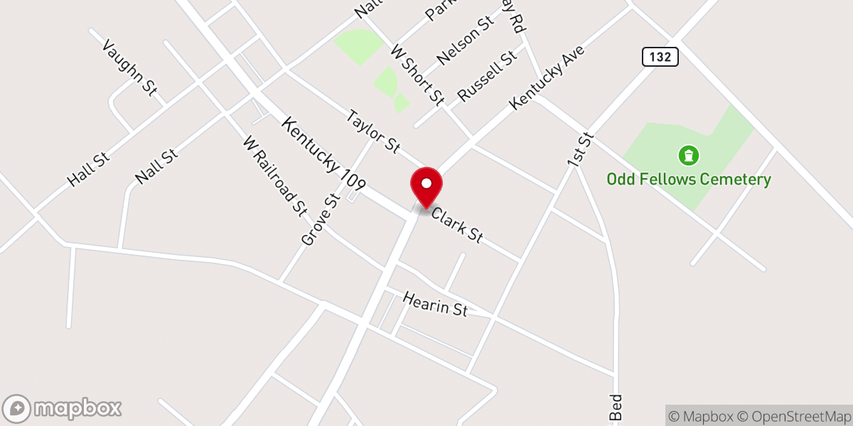 Map showing location of Redeeming Love General Baptist Church