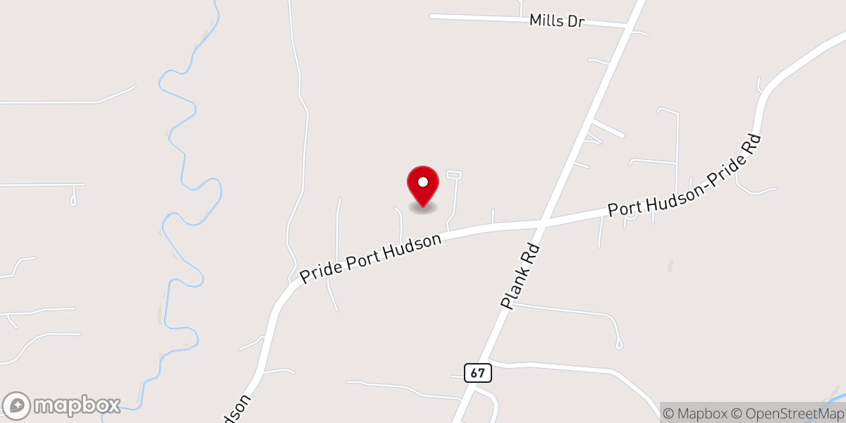 Map showing location of Oak Grove Christian Center Church