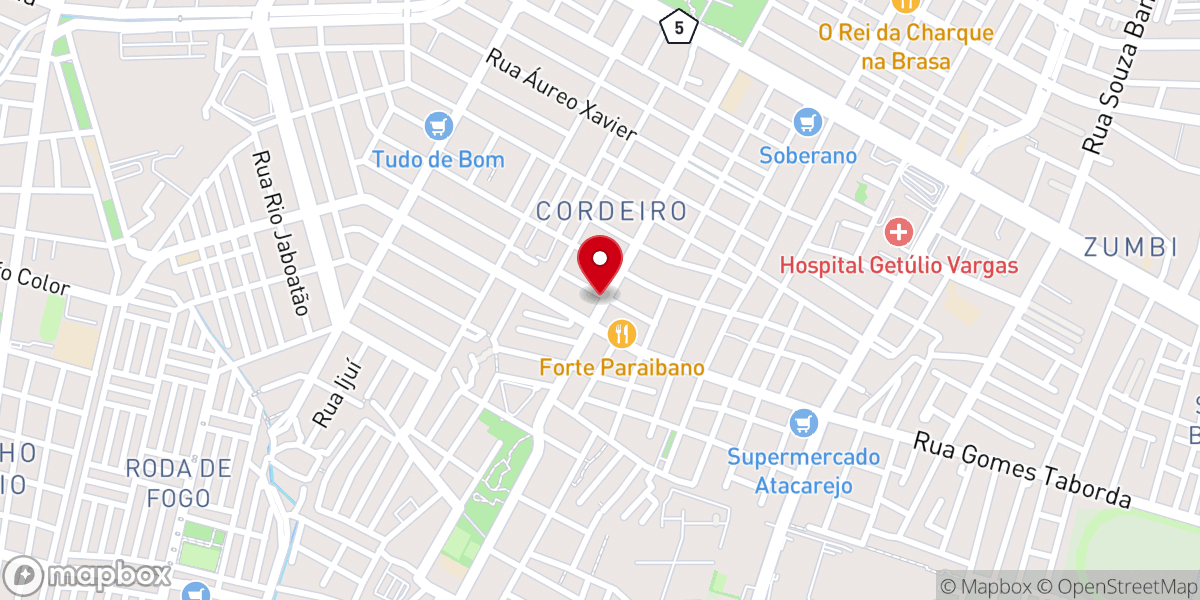 Map showing location of Igreja Evangélica Pentecostal O Brasil Cristo