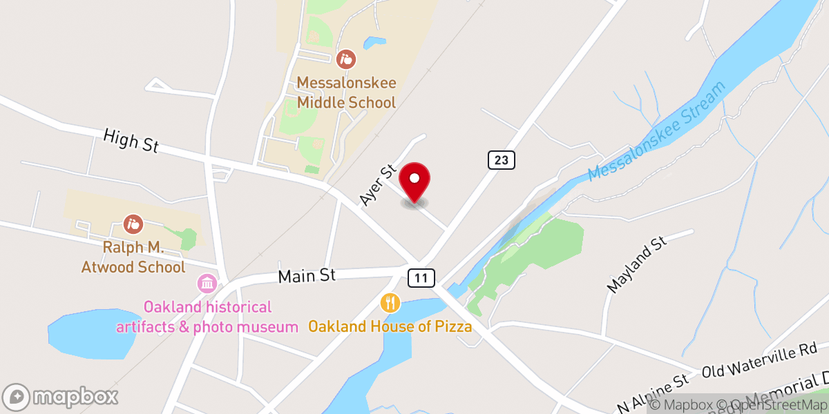 Map showing location of Maine Baptist Association