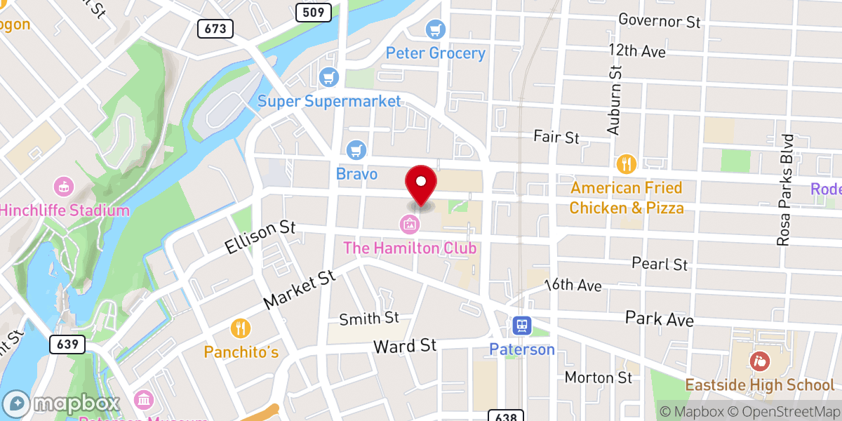Map showing location of Victory Chapel CFC of Paterson