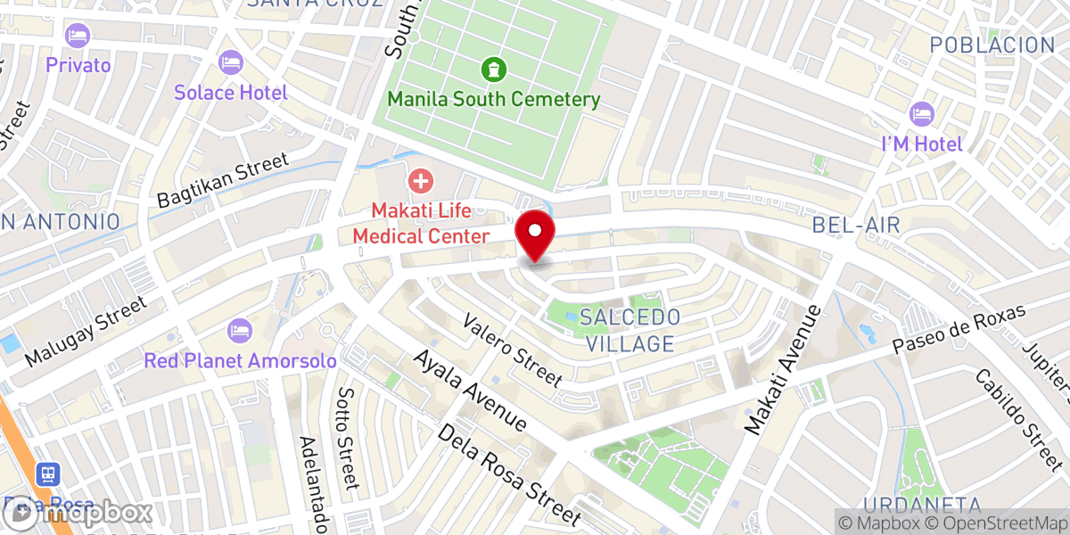 Map showing location of International Baptist Church of Manila
